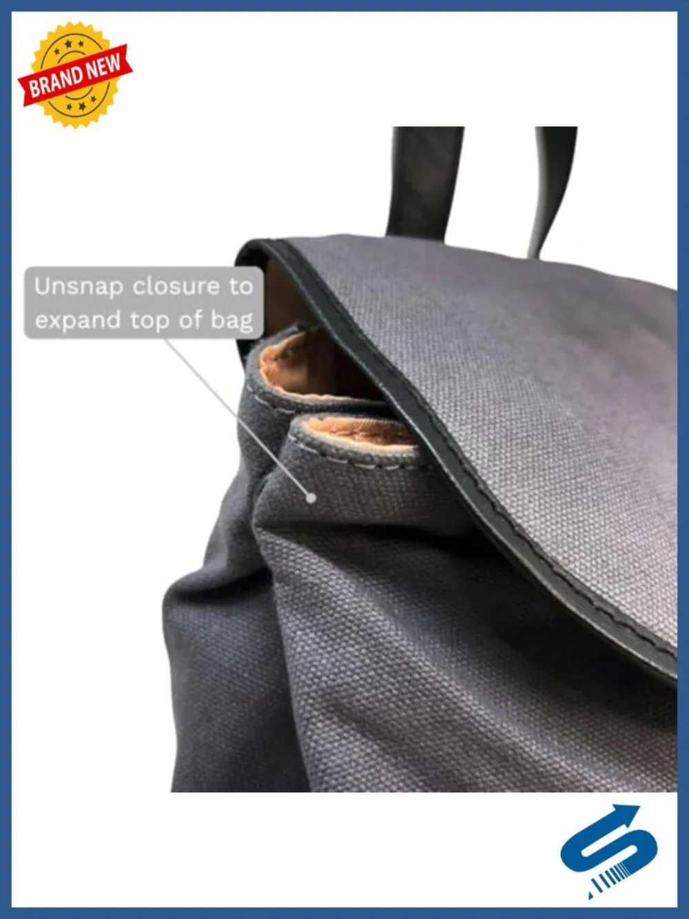 Officially Licensed Yellowstone Western Canvas Backpack with Snap Closure